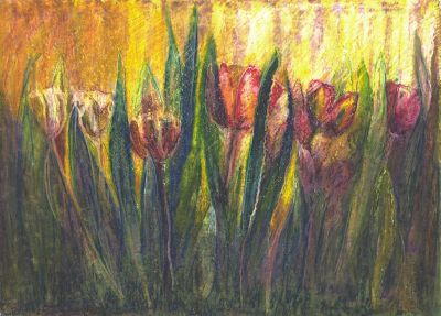 "Tulpenblau" - Von Carla Frohnapfel