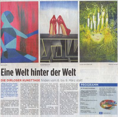 Zeitungsartikel "Eine Welt hinter der Welt"